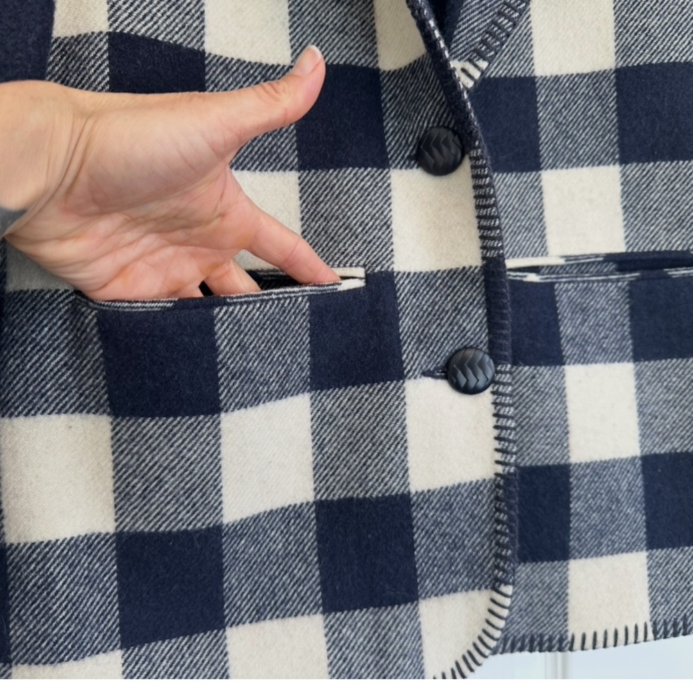 Vintage Pendleton Virgin Wool Buffalo Plaid Blazer. Size:10. Excellent condition - Picture 4 of 12
